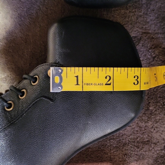 Jeffrey Campbell Shoes Havana Last High Heel Leather Dark Academia / Sz 6.5/ Blk - Picture 16 of 17